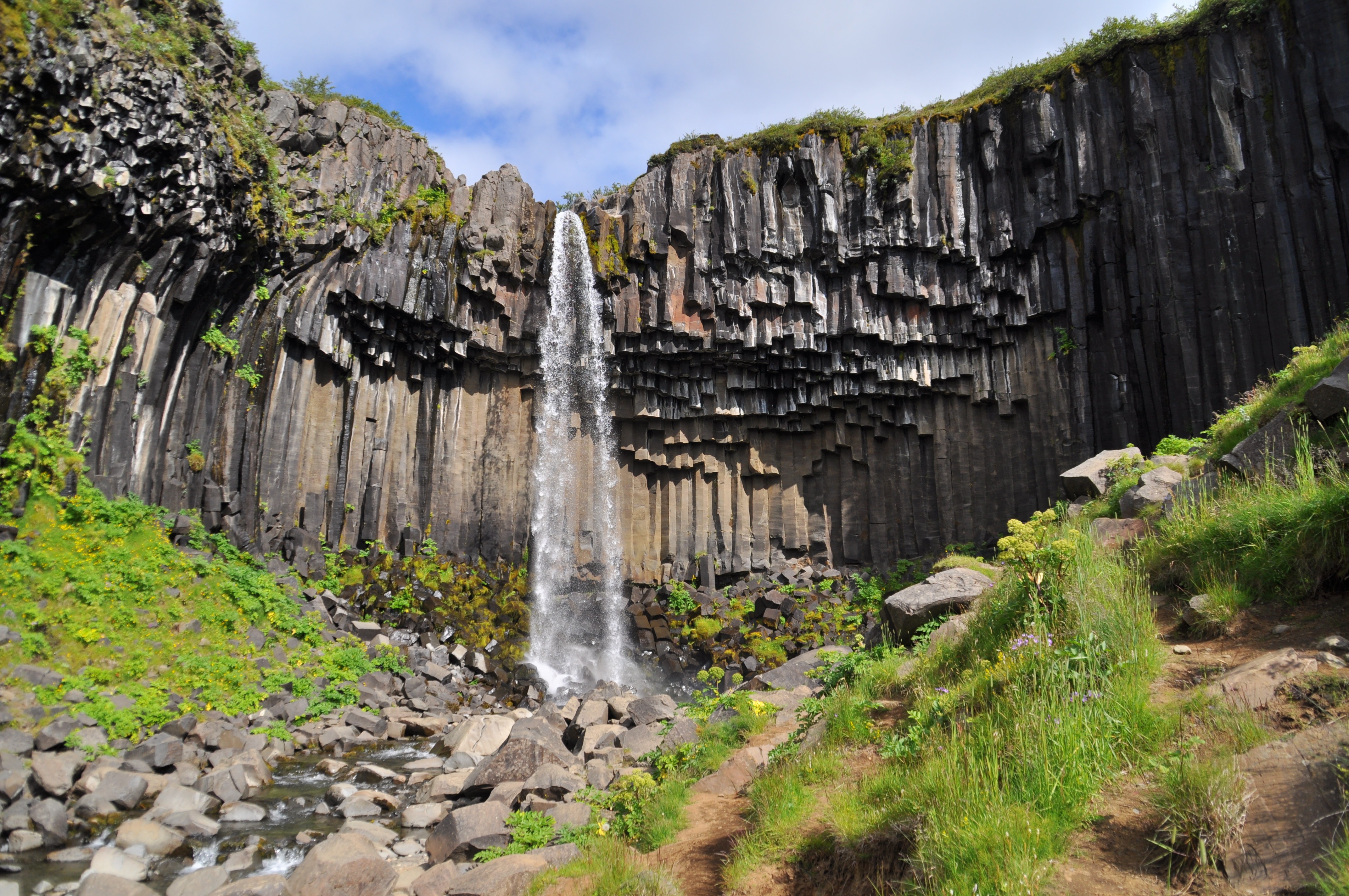 Der Svartifoss und seine Felsformation